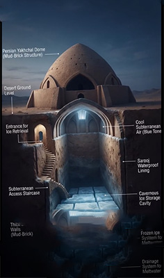 Persian Yakhchals Ancient Desert Refrigerators, Sustainable Technolog